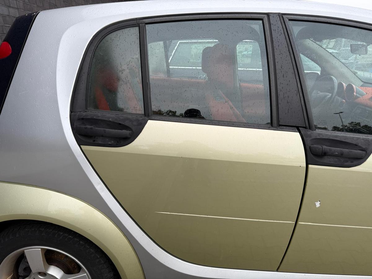 Smart ForFour 454 BJ05 original Tür hinten rechts EAR Melon Green Rohbau